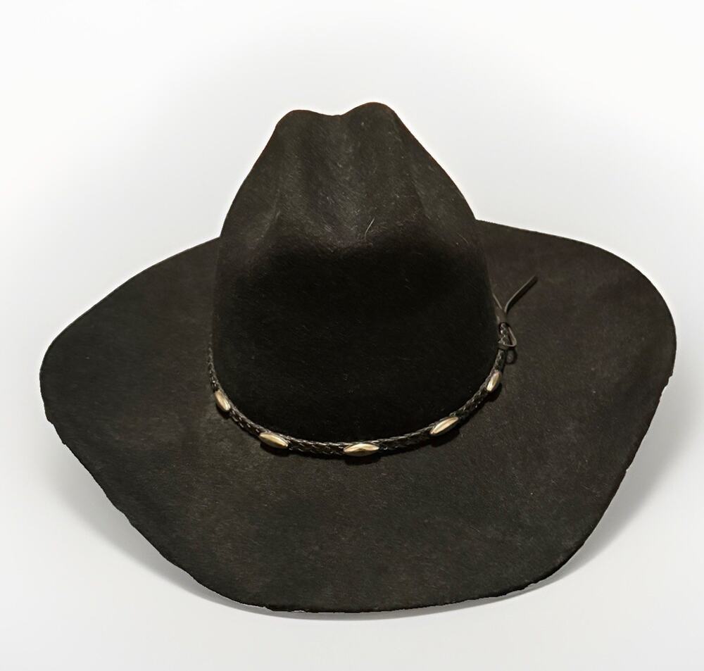 Cody James Cowboy Hat 3X Wool Blend Black Casino, Men's Size 7 1/8 NWOB